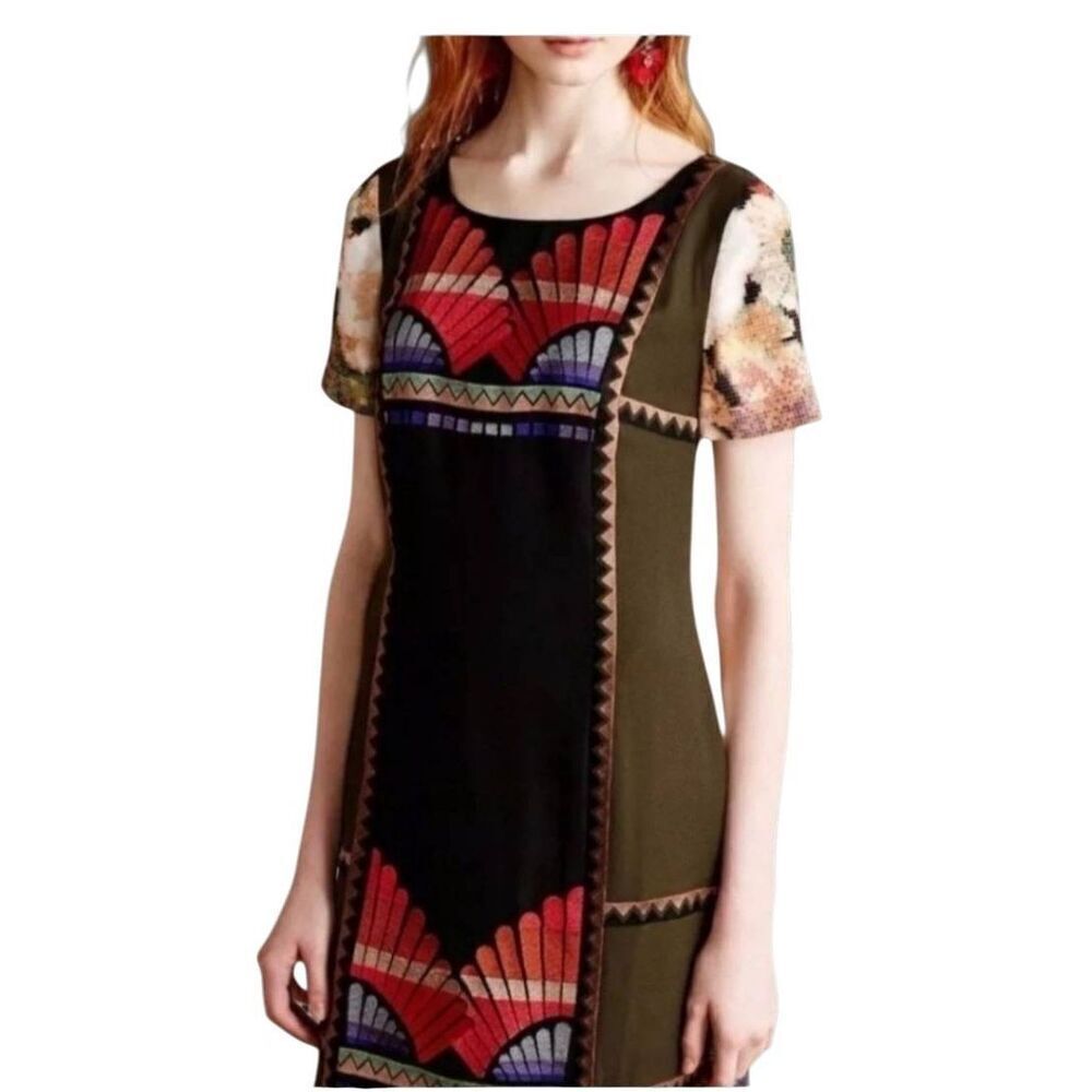 RannaโGill Vignette Embroidered FloralโDress